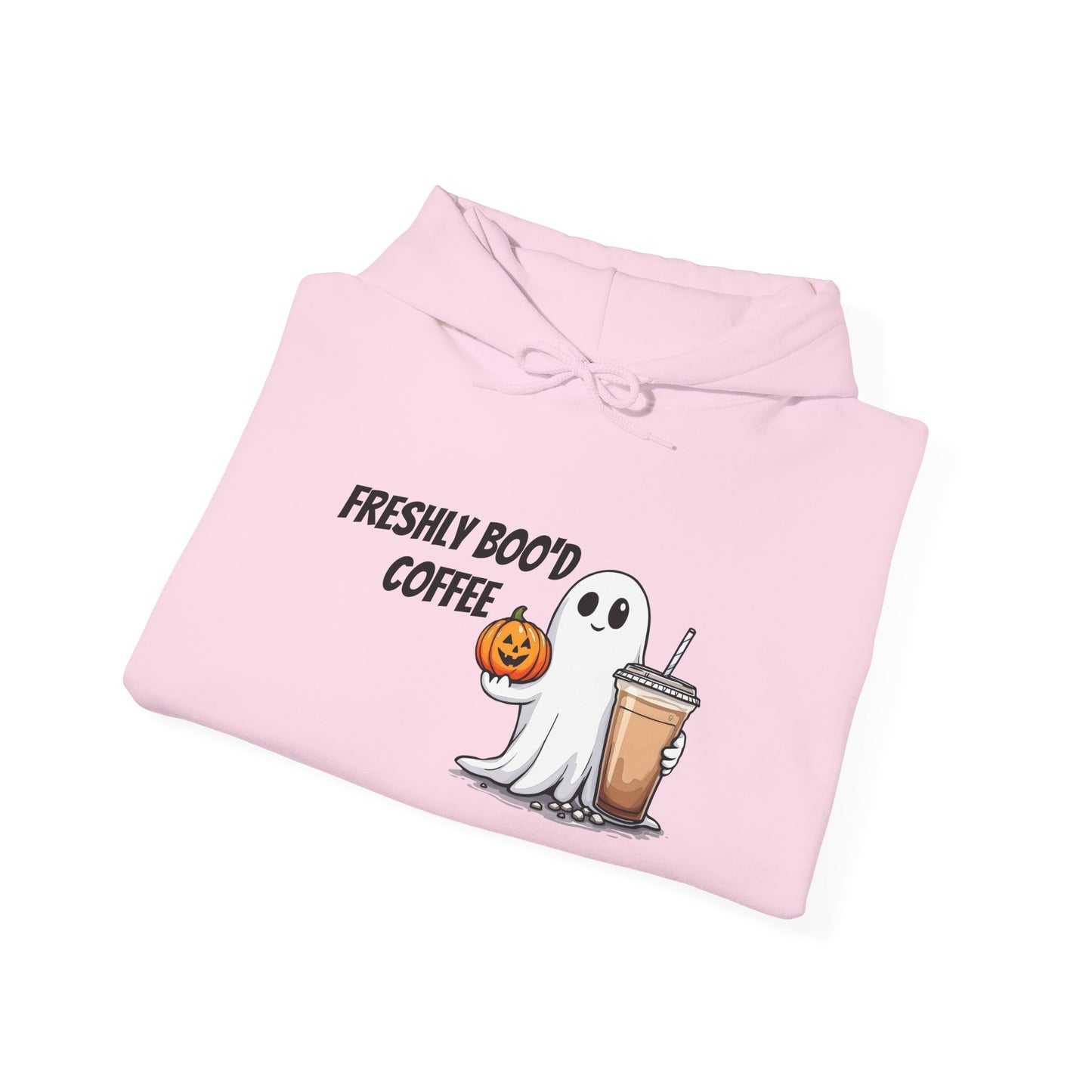 Ghostly Coffee Unisex Hoodie, Halloween Sweatshirt, Cute Fall Apparel, Cozy Casual Wear, Gift for Coffee Lovers, Fun Spooky Style