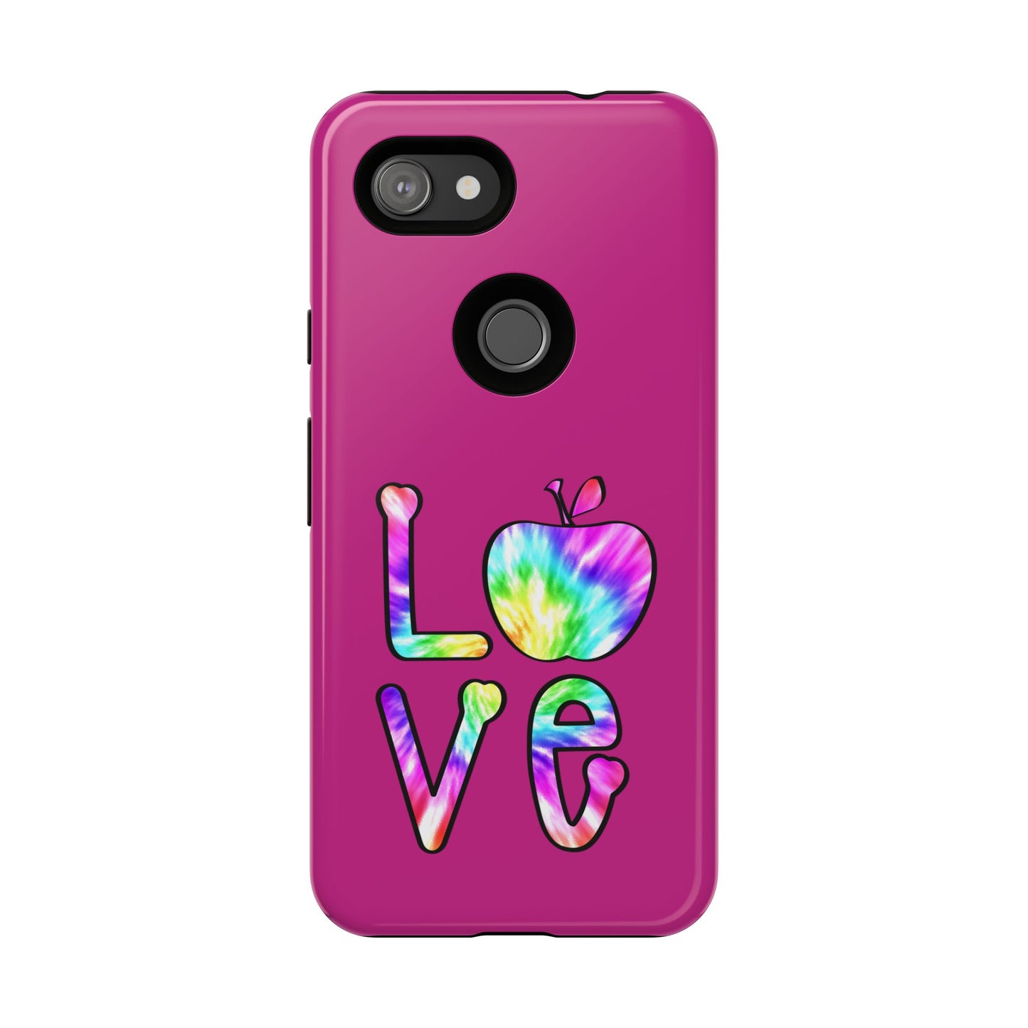 Colorful Love Phone Case, Tough Cases for iPhone, Cute Phone Accessory, Gift for Her, Summer Vibe Phone Cover