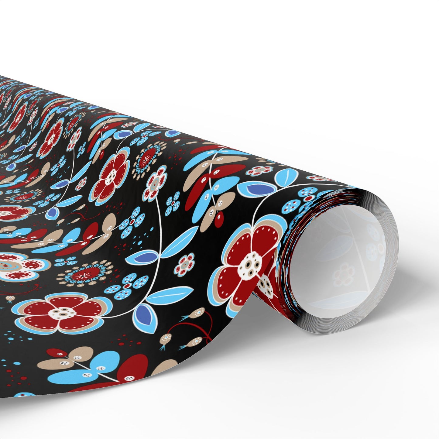 Festive Wrapping Paper Roll, Colorful Floral Gift Wrap for Holidays, Birthdays, Special Occasions, Unique Christmas Gift Wrap