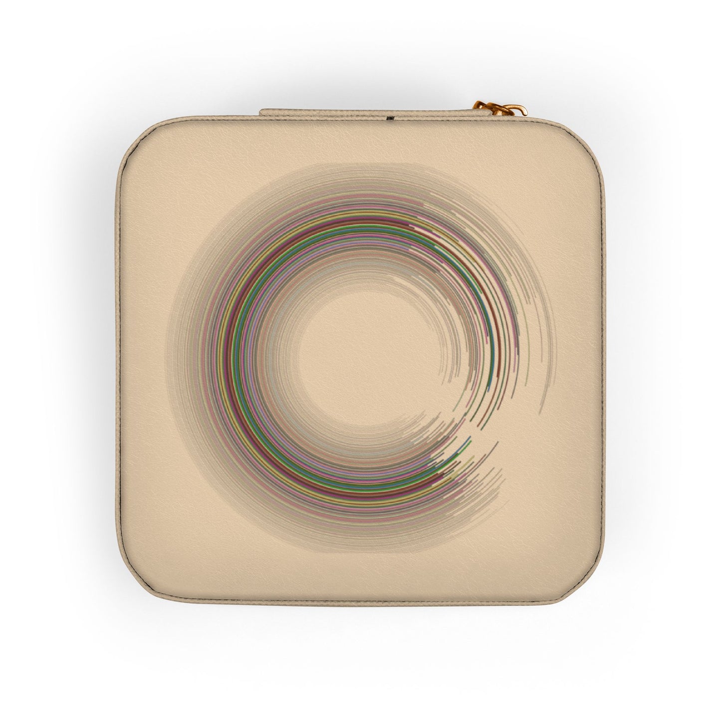 Compact Travel Jewelry Case – Portable Organizer for Rings, Earrings & Necklaces (Blush)