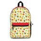 Floral Bee Backpack - Adorable Yellow Floral Bag for Kids & Adults, Ideal for School, Hiking, Gifts, Spring & Summer