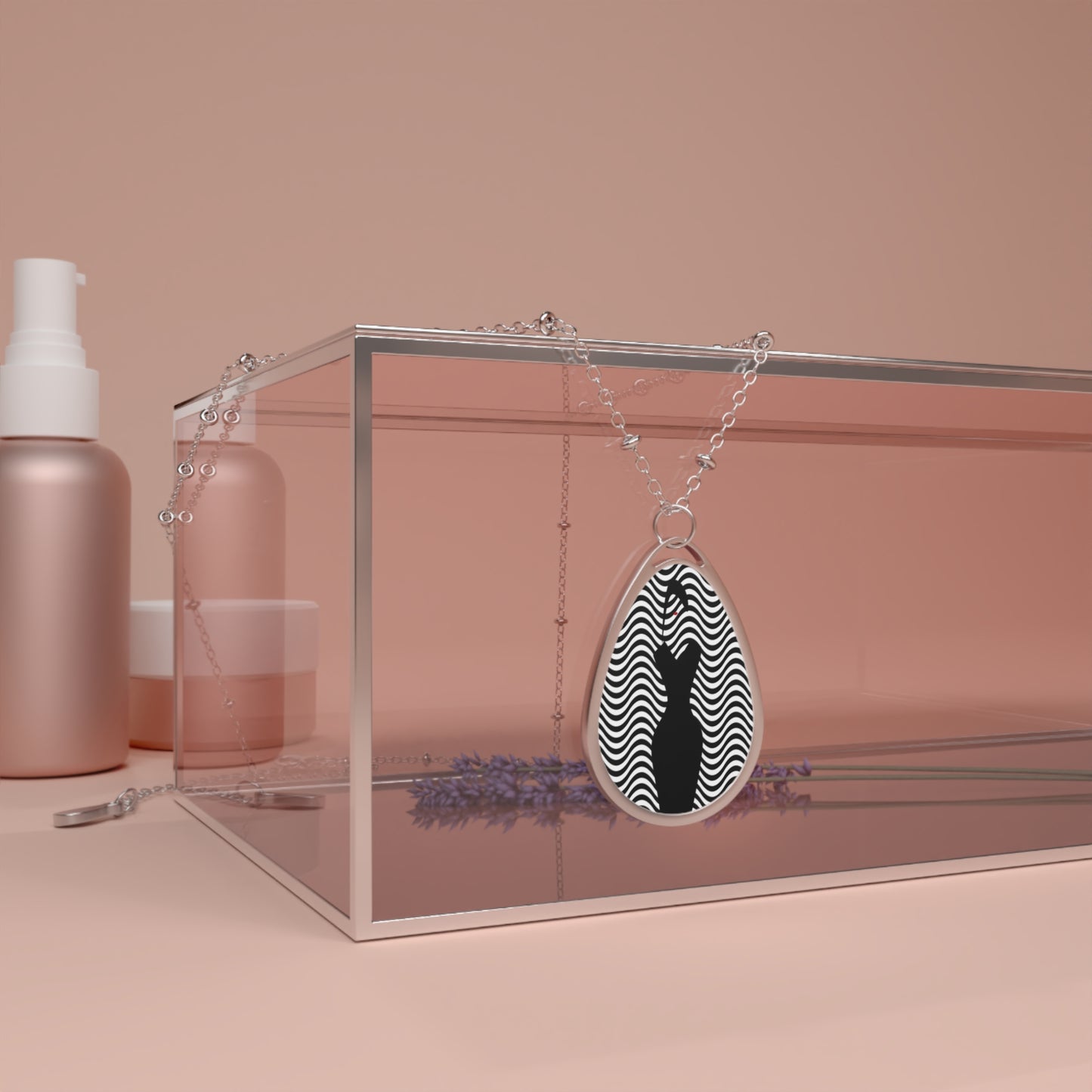 Elegant Oval Necklace, Minimalist Pendant Jewelry, Perfect Gift for Her