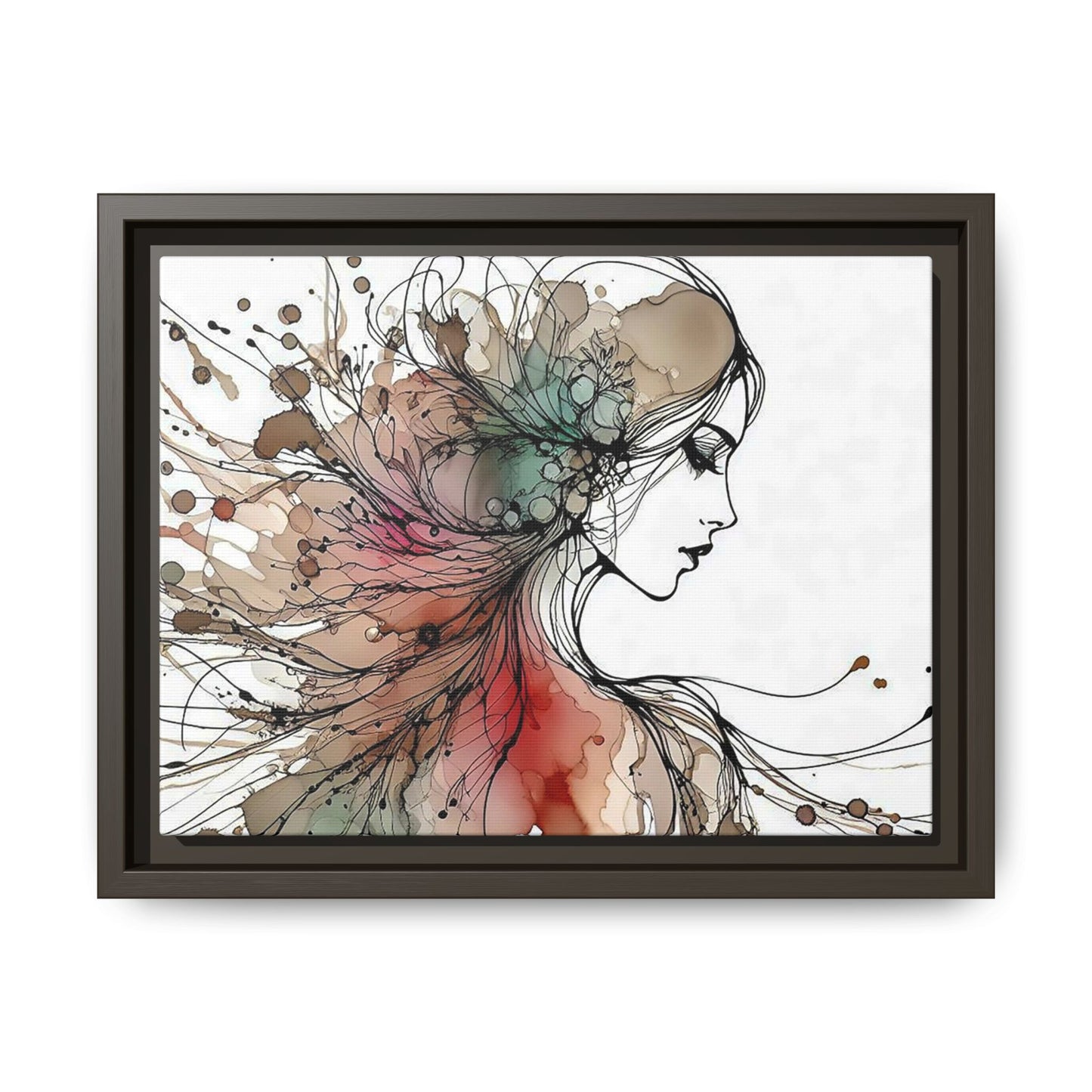 Matte Canvas, Framed (Multi-color) - Girl Whispers
