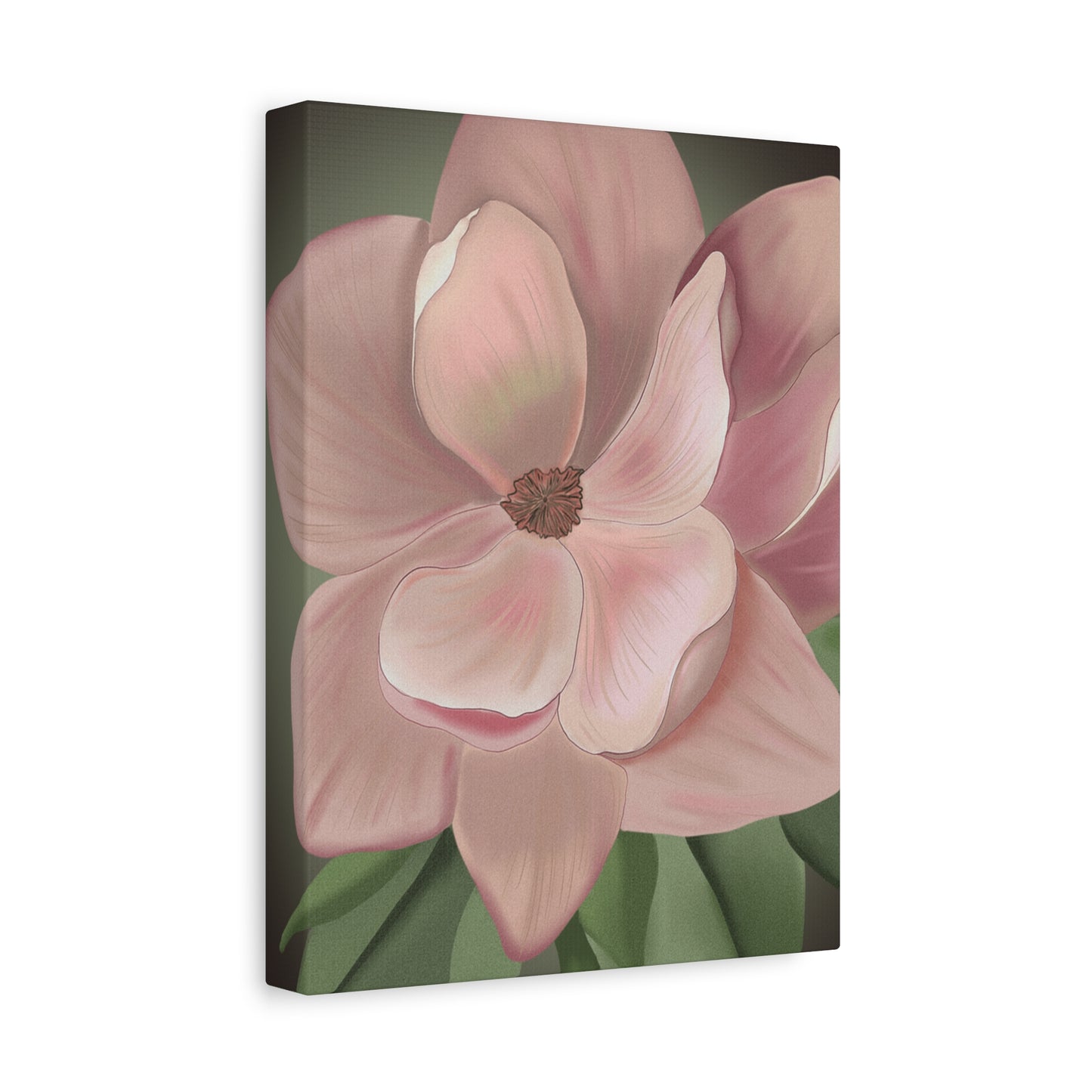 Matte Canvas, Stretched, 1.25" Pink Flowers