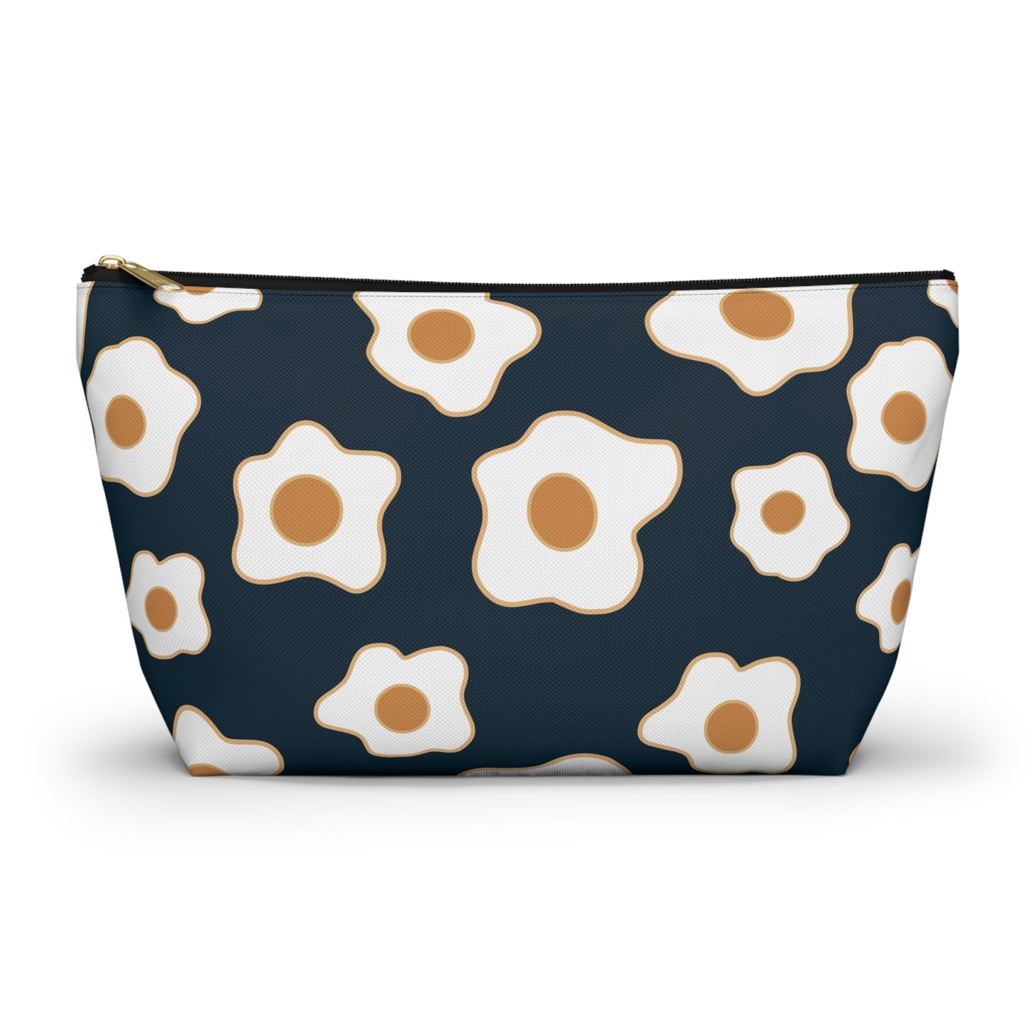 Egg Pattern Accessory Pouch | Cute Makeup Bag, Travel Organizer, Gift for Her, Egg Lover, Fun Pouch, Floral Cosmetic Bag