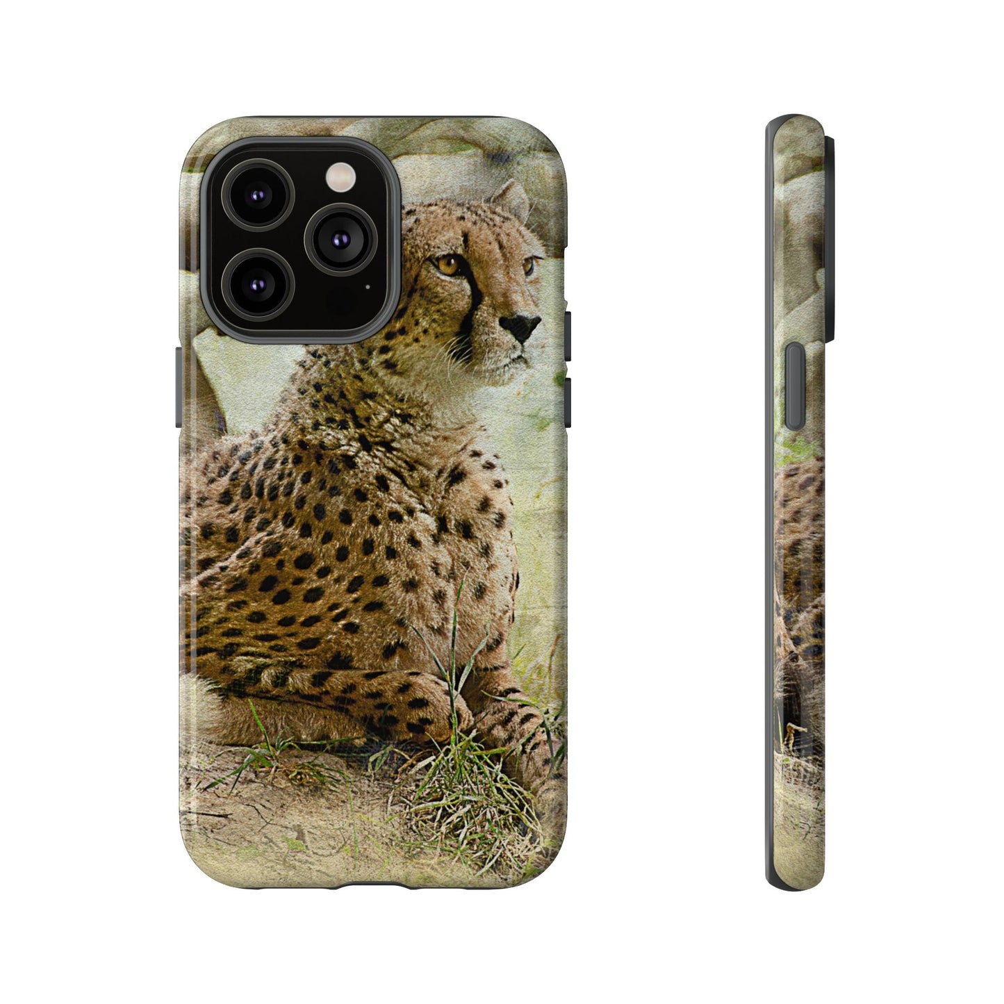 Cheetah Phone Case, Tough Cases, Animal Lover Gift, Wildlife Protection, Eco-Friendly Mobile Cover, Unique Phone Accessory