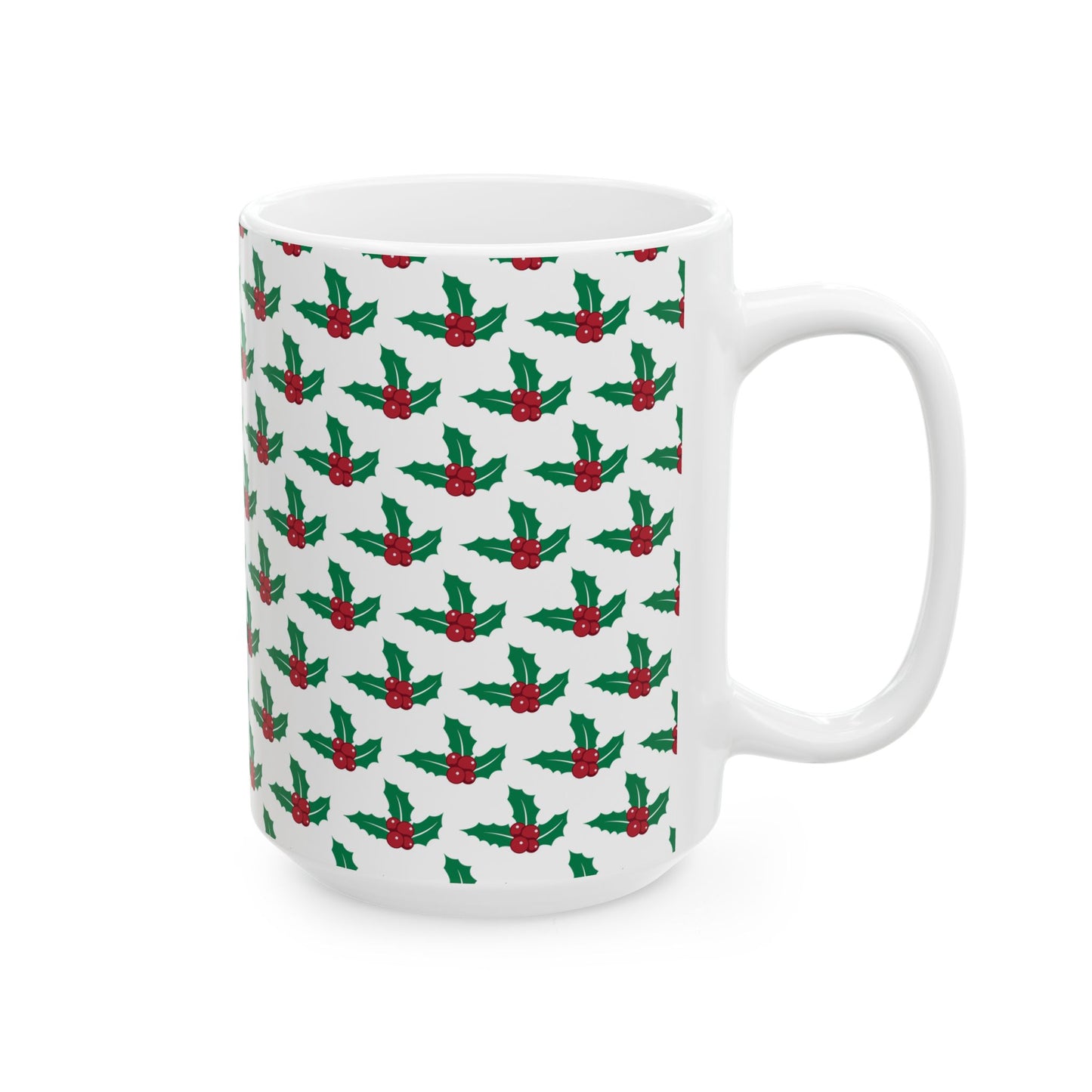 Festive Santa Ceramic Mug, Holiday Coffee Cup Gift, Christmas Decor, Seasonal Drinkware, Cute Santa Claus Mug, 11oz or 15oz
