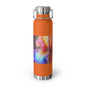 Astrological Copper Insulated Bottle, Cosmic Travel Mug, Horoscope Water Bottle, Starry Flask, Unique Gift for Astrology Lovers