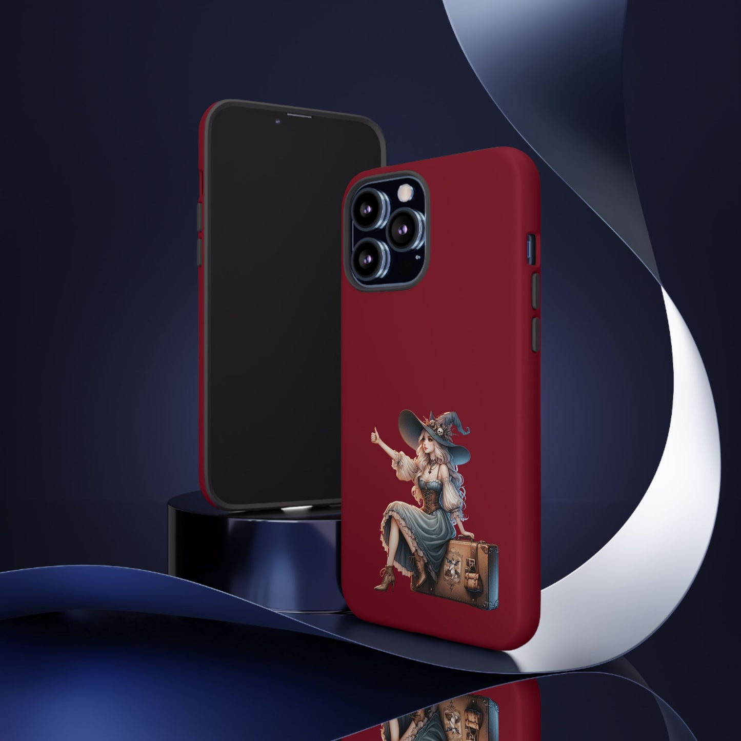 Witchy Phone Case - Magical, Durable - Halloween Gift, Cosplay Accessory, Cute Witch Design