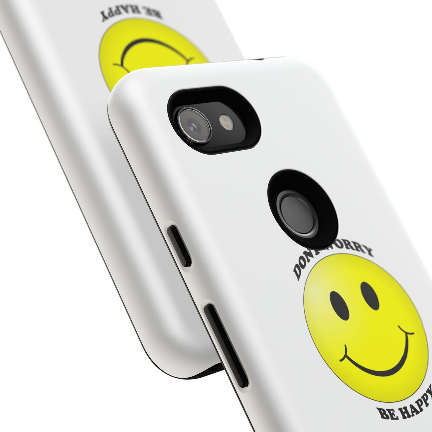 Happy Face Phone Case, Tough Cases, Don’t Worry, Be Happy, Cute Gift for Friends, Positive Vibes, Fun Mobile Accessories