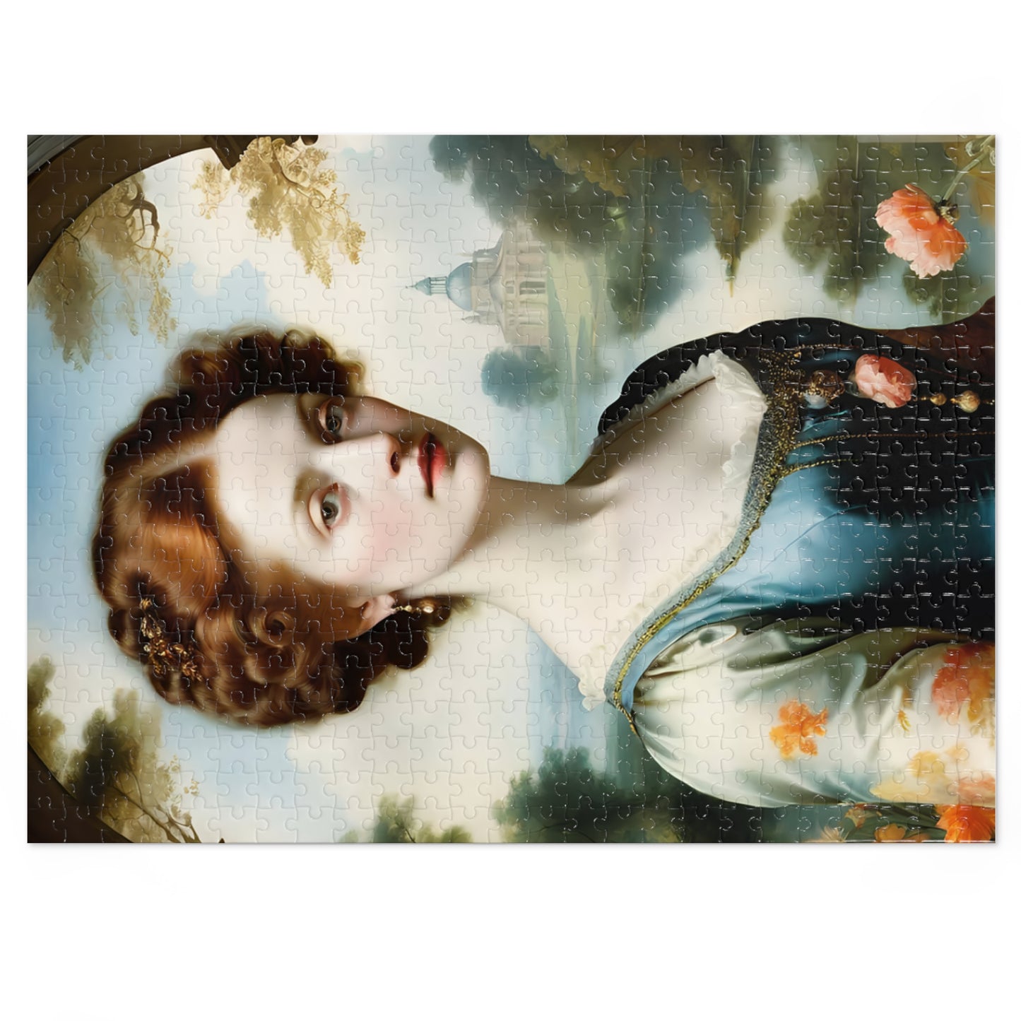 Vintage Art Jigsaw Puzzle with Tin, Classic Artwork, Engaging Family Activity, Collectible Gaming Puzzle, Unique Gift Idea, Relaxing Hobby