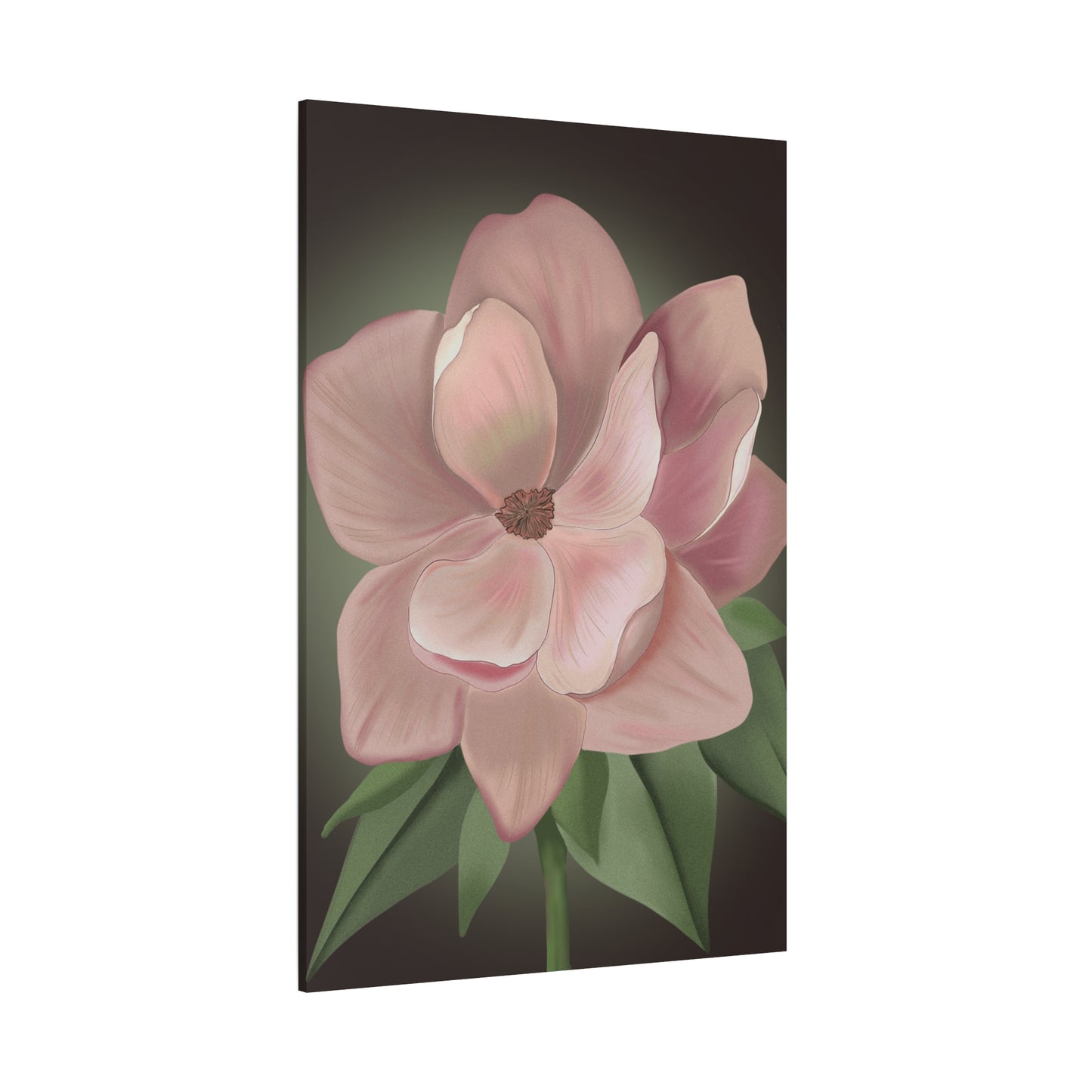 Matte Canvas, Stretched, 1.25" Pink Flowers