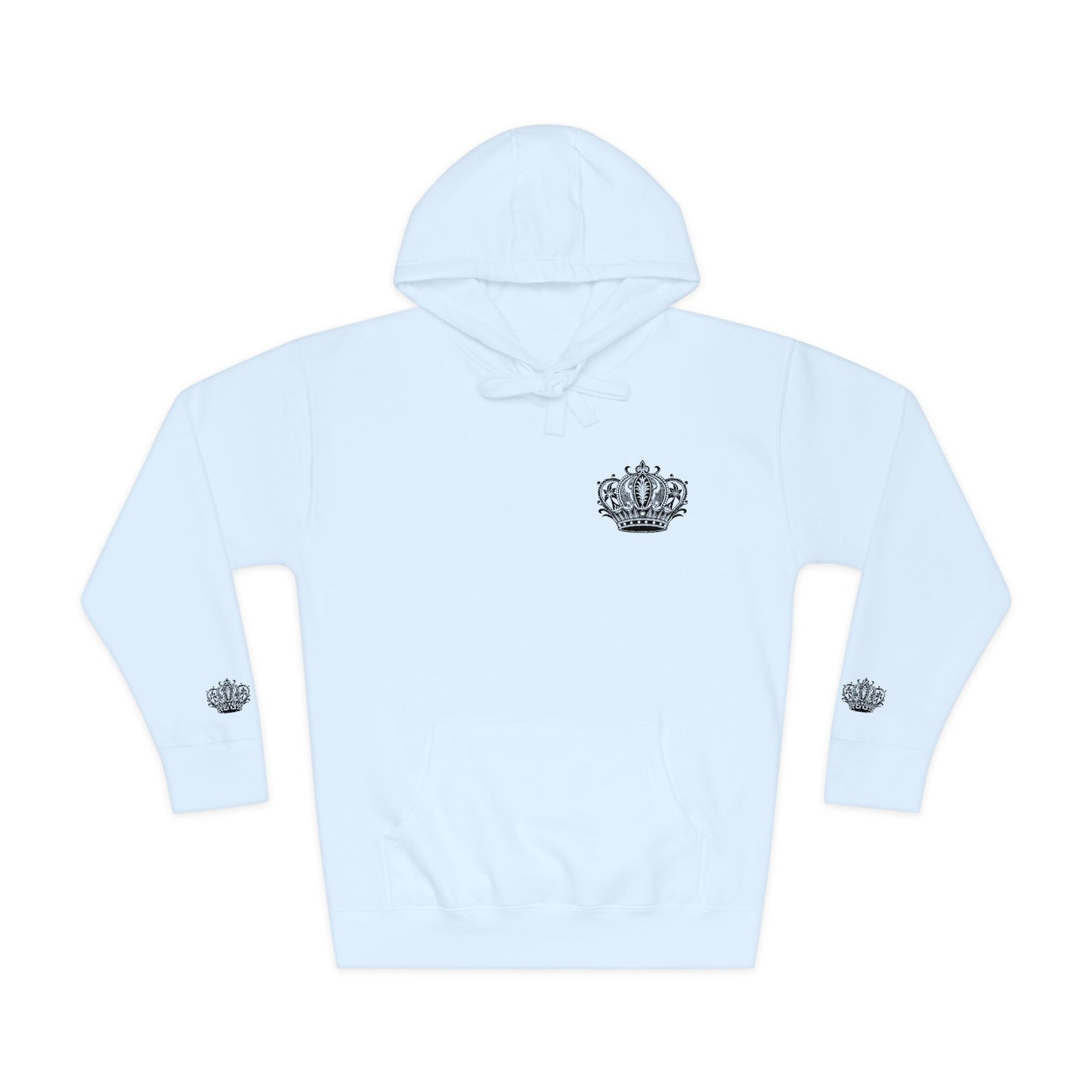 Crown Floral Unisex Fleece Hoodie | Cozy Streetwear, Perfect Gift for Him & Her, Autumn Fashion, Casual Wear, Trendy Outfit