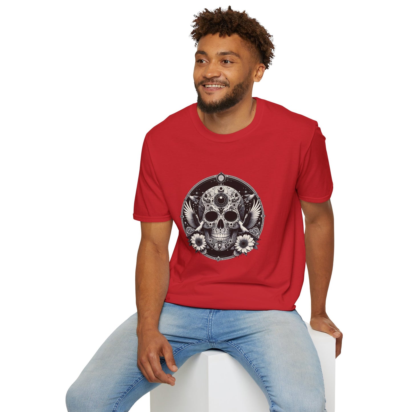 Day of the Dead Skull T-Shirt — Floral Calavera Graphic Tee