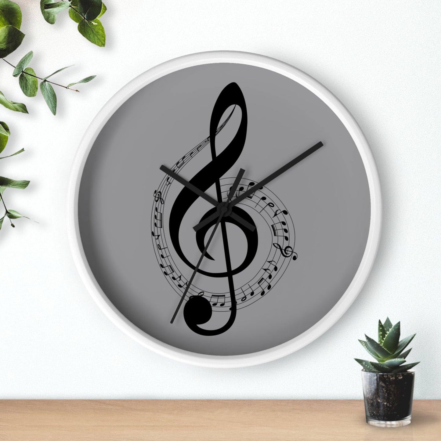 Musical Notes Wall Clock, Perfect Gift for Musicians, Home Decor