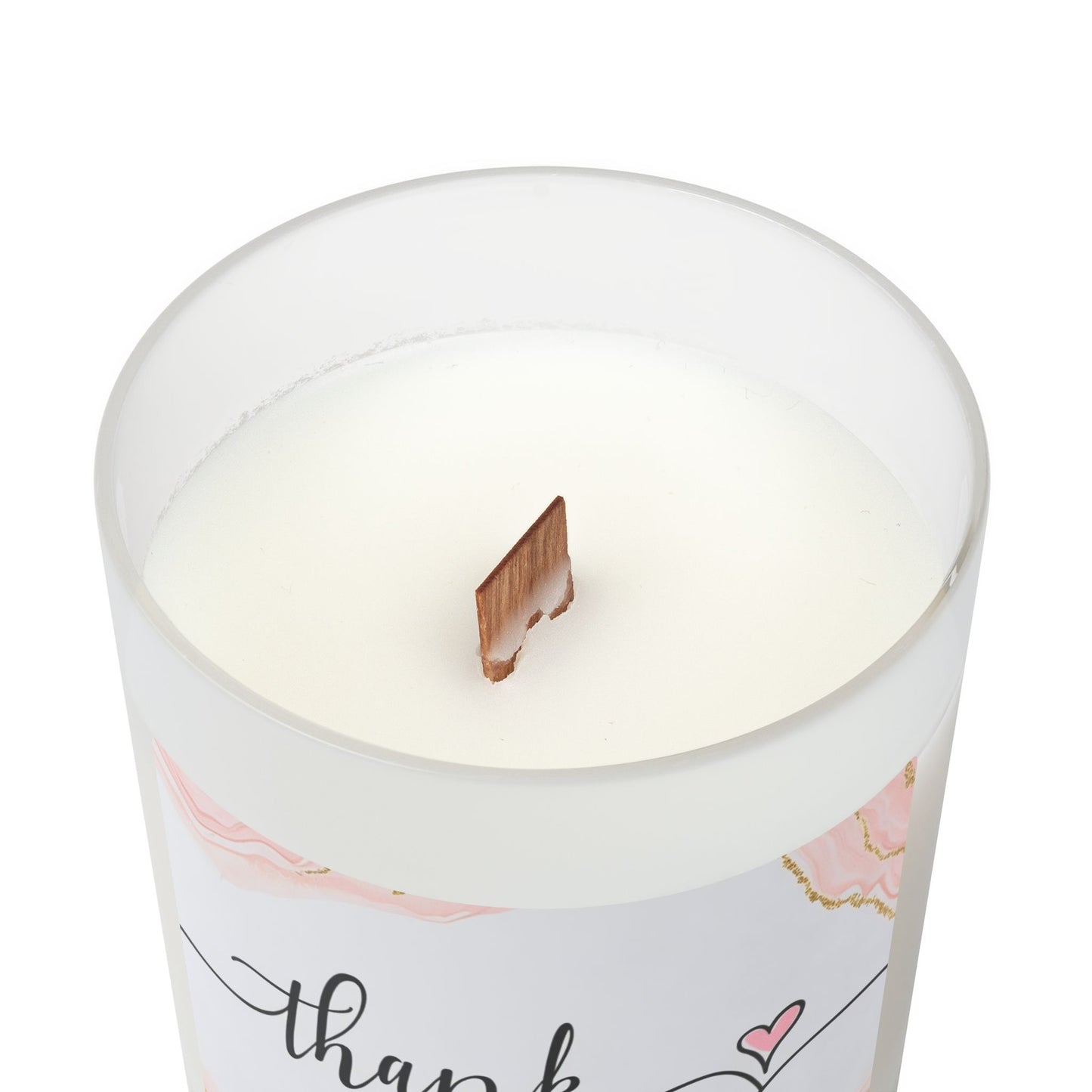 Frosted Glass Candle, 11oz