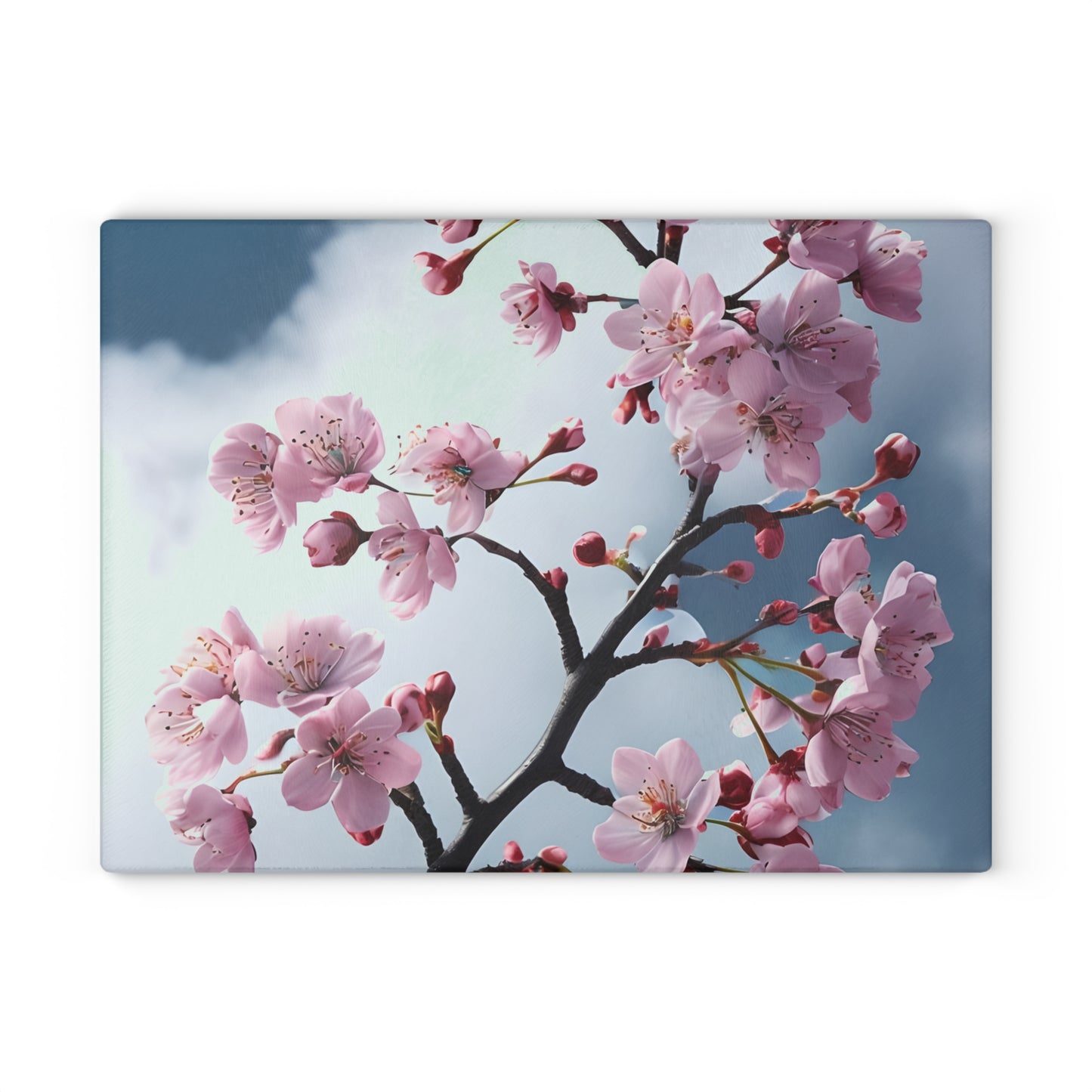 Elegant Floral Glass Cutting Board, Kitchen Decor, Gift for Foodies, Wedding Present, Housewarming Gift, Cooking Essential