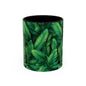 Tropical Leaf Coffee Mug - Green Botanical Drinkware, Ideal Gift for Nature Lovers, Home Decor, Tropical Theme, Eco-Friendly Beverage