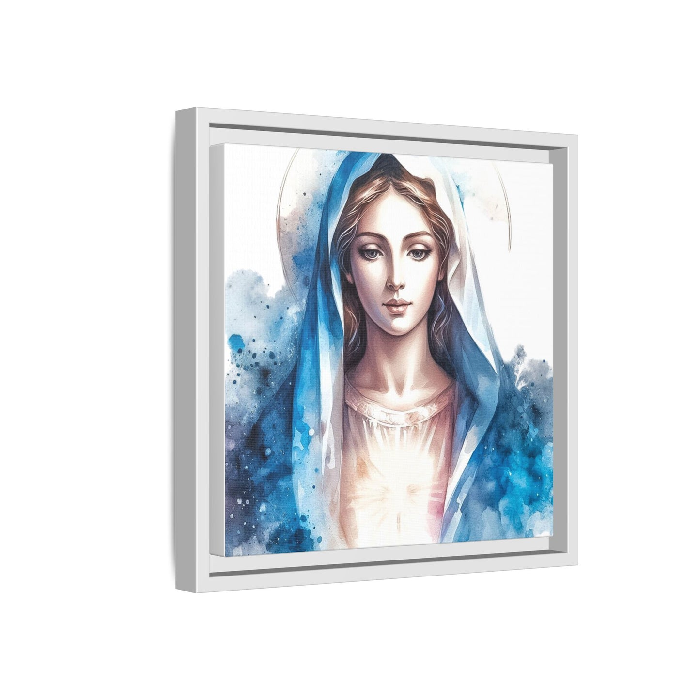 Framed Canvas Art Print, Spiritual Decor, Religious Artwork, Wall Decor, Gift for Faith, Elegant Home Decoration