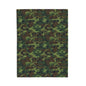 Cozy Camouflage Velveteen Plush Blanket | Soft Throw for Camping, Sofa, Home Decor, Gifts, Outdoor Events