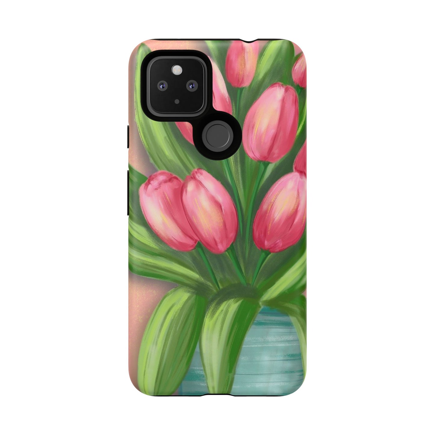 Floral Phone Case with Vibrant Tulips - Tough Cases for Garden Lovers, Spring Gifts, Nature Enthusiasts, Unique Gadget Accessories, [...]
