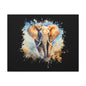 Matte Canvas, Stretched, 1.25" - Elephant