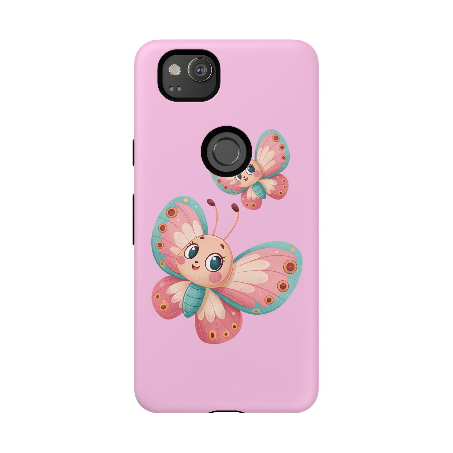 Cute Butterfly Phone Case, Tough Phone Cover, Girly Phone Accessory, Unique Gift for Her, Kids Phone Case, Floral Design Case