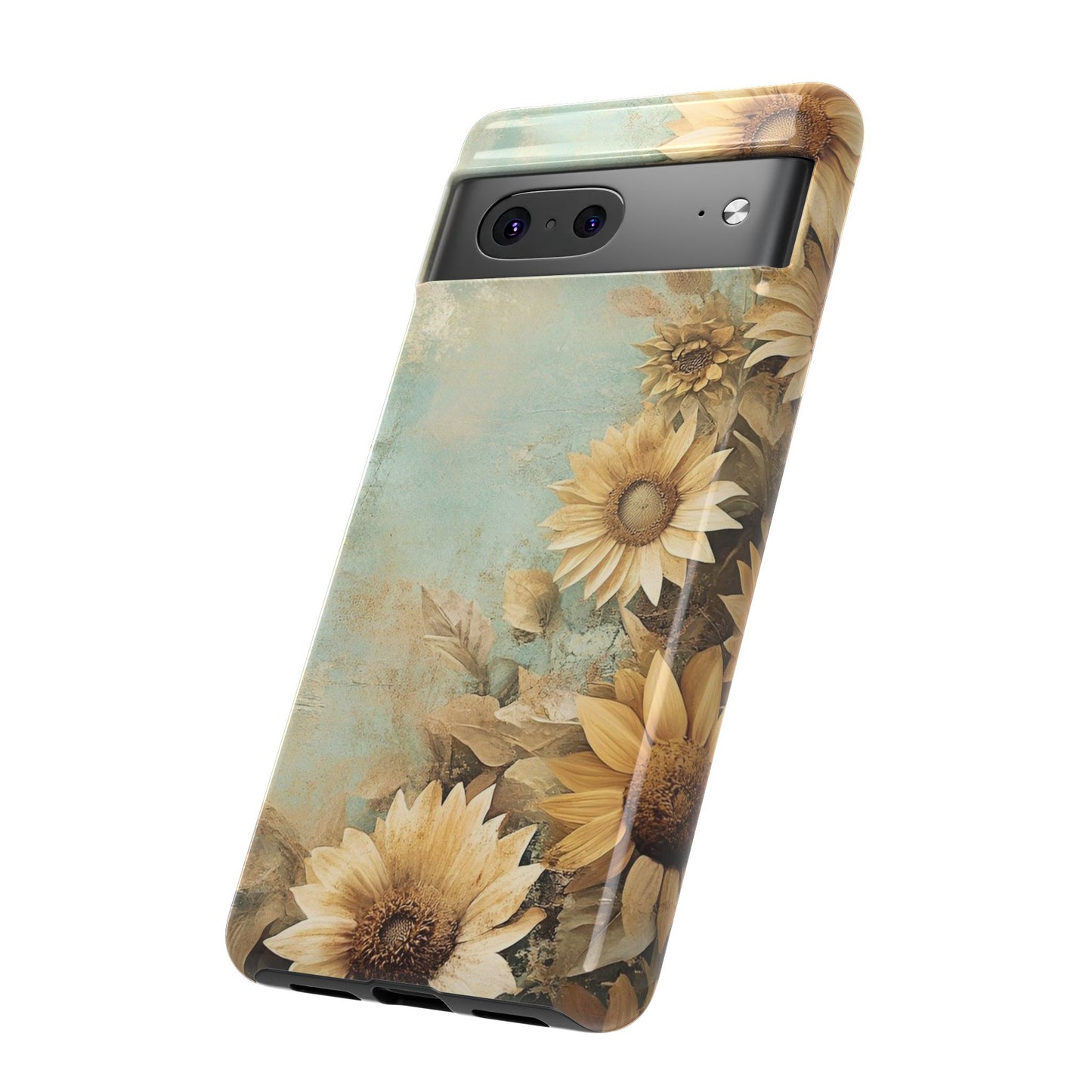 Sunflower Phone Case, Tough Shell Floral Cover, Nature Inspired Gift, Durable Protective Case, Perfect for Spring and Summer