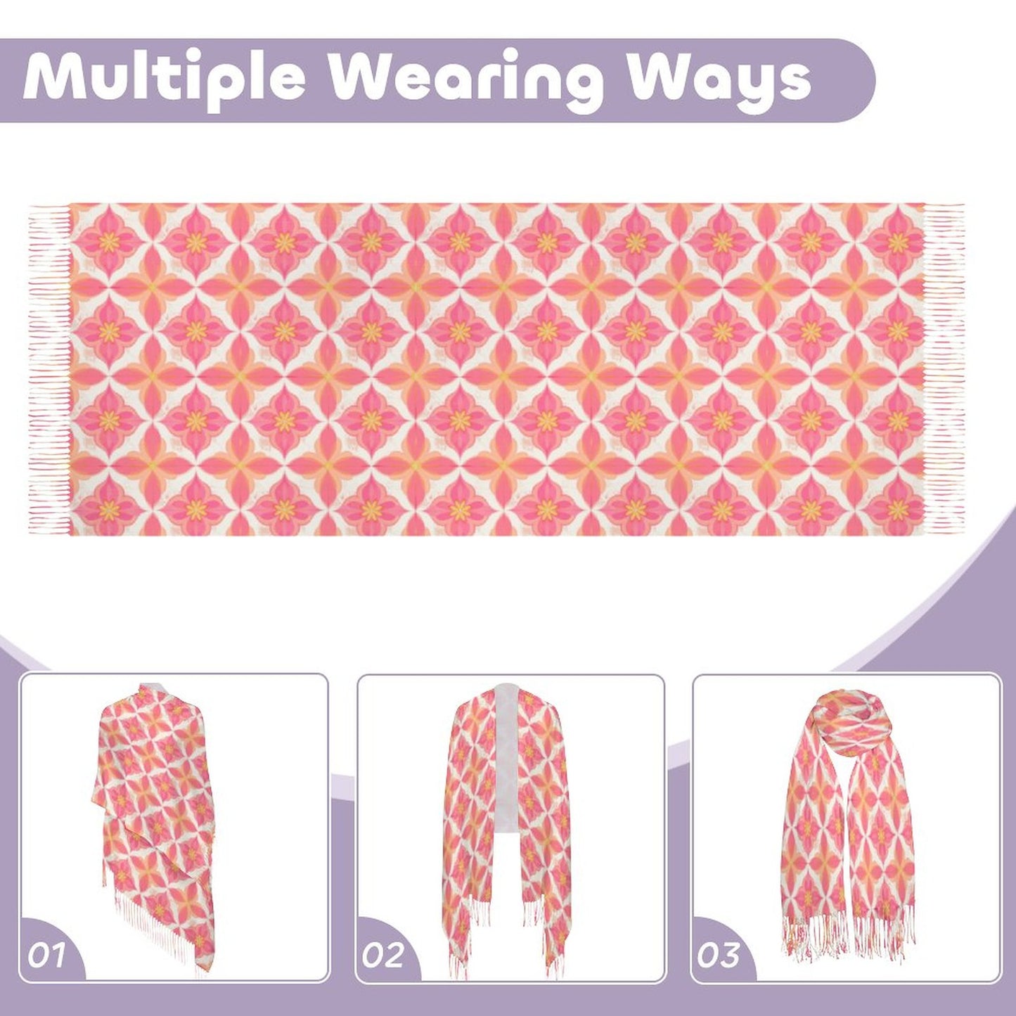 Cashmere-like Tassel Scarf