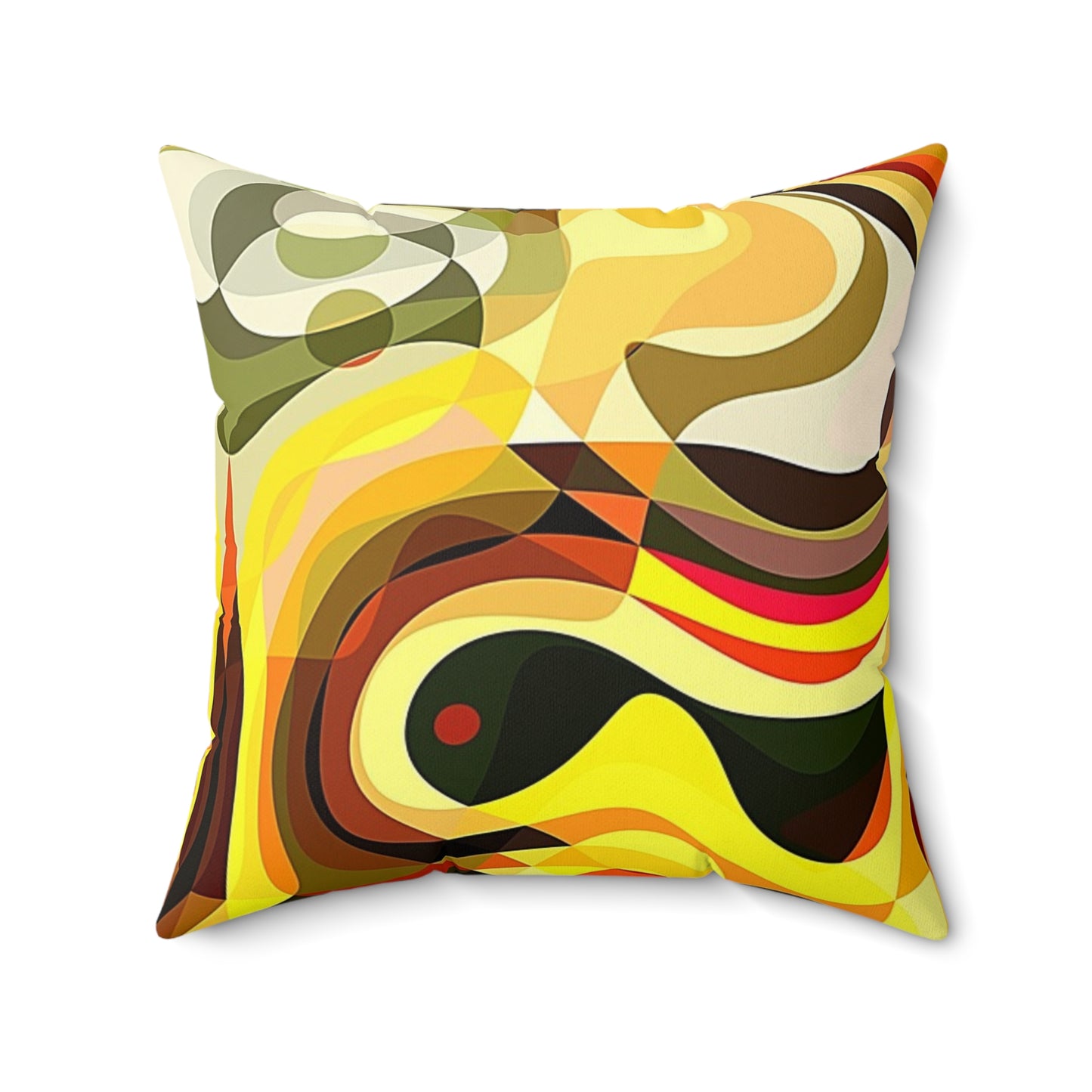 Bohemian Abstract Pillow, Decorative Throw Cushion for Home Decor, Modern Cozy Accent for Living Room, Gift