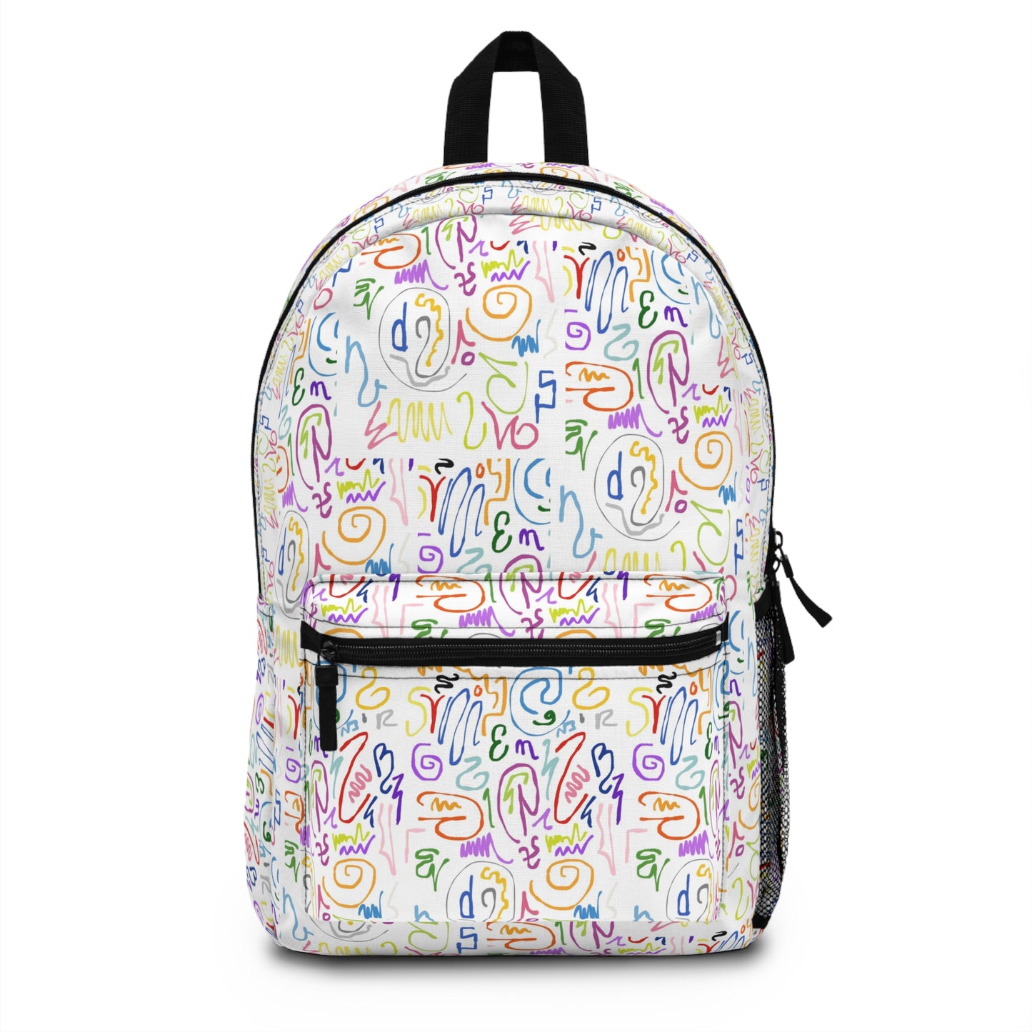 Colorful Pattern Backpack | Unique Backpack for School, Travel, Kids, Artsy Gift, Back to School, Summer Adventure
