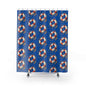 Nautical Lifesaver Shower Curtain, Beach Decor, Coastal Bathrooms, Gift for Sea Lovers, Summer Vibes, Nautical Theme