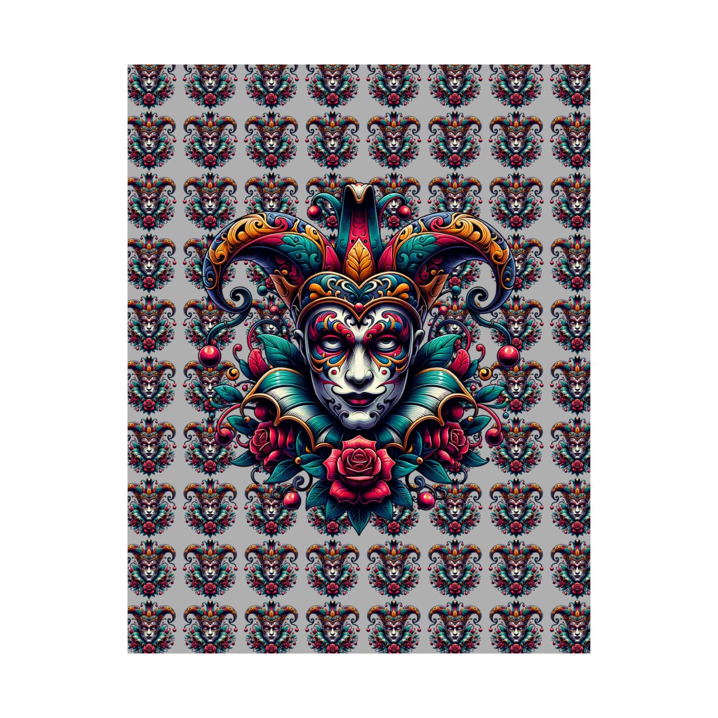 Vibrant Masquerade Wall Art, Bohemian Home Decor, Unique Gift