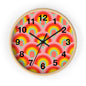 Vibrant rainbow  Wall Clock