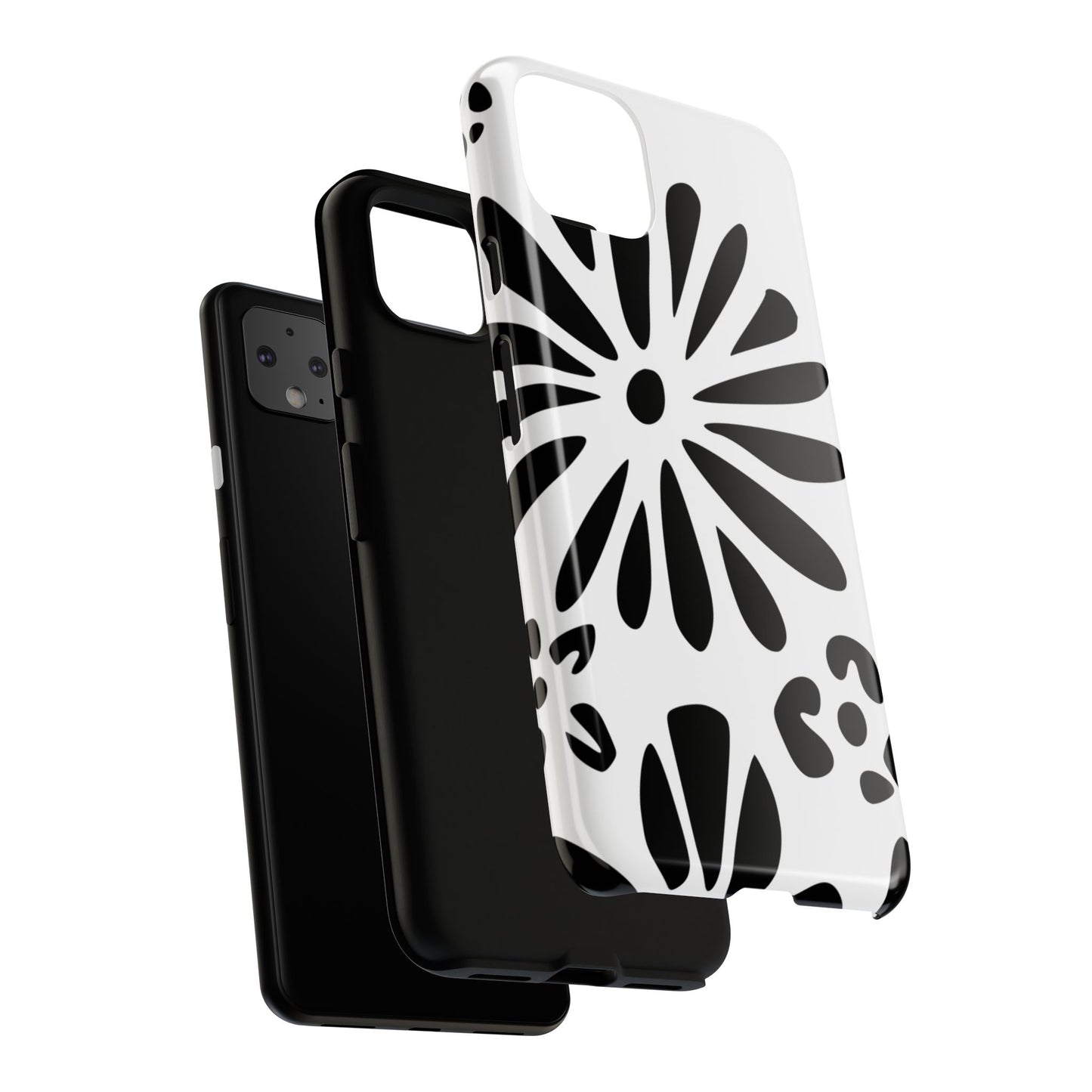 Stylish Phone Case with Floral Design, Tough Phone Cover for Her, Trendy Black and White Cell Phone Case, Unique Gift for Birthdays [...]