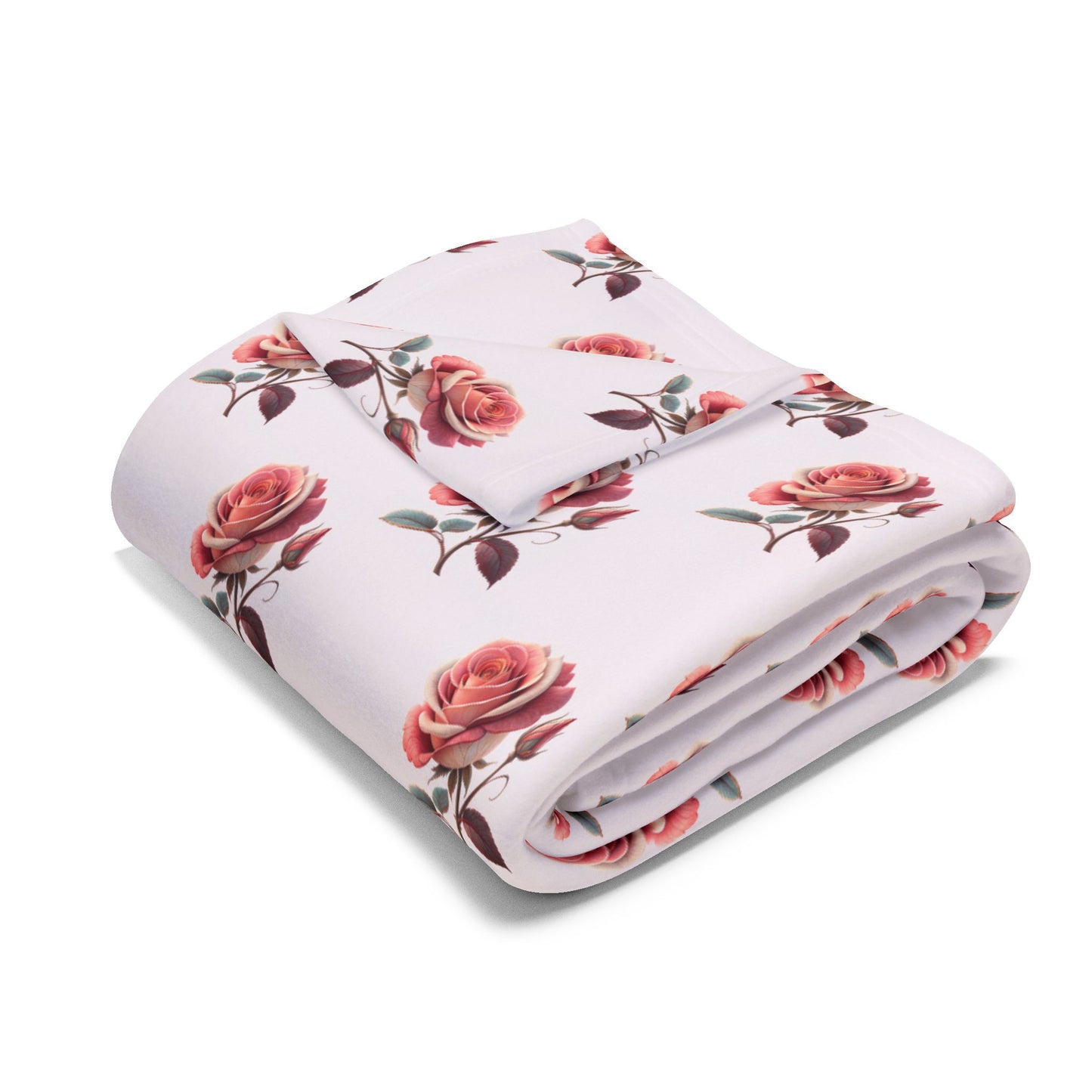 Cozy Floral Fleece Blanket, Soft Throw for Home Decor, Perfect Gift for Christmas, Birthdays, or Housewarming