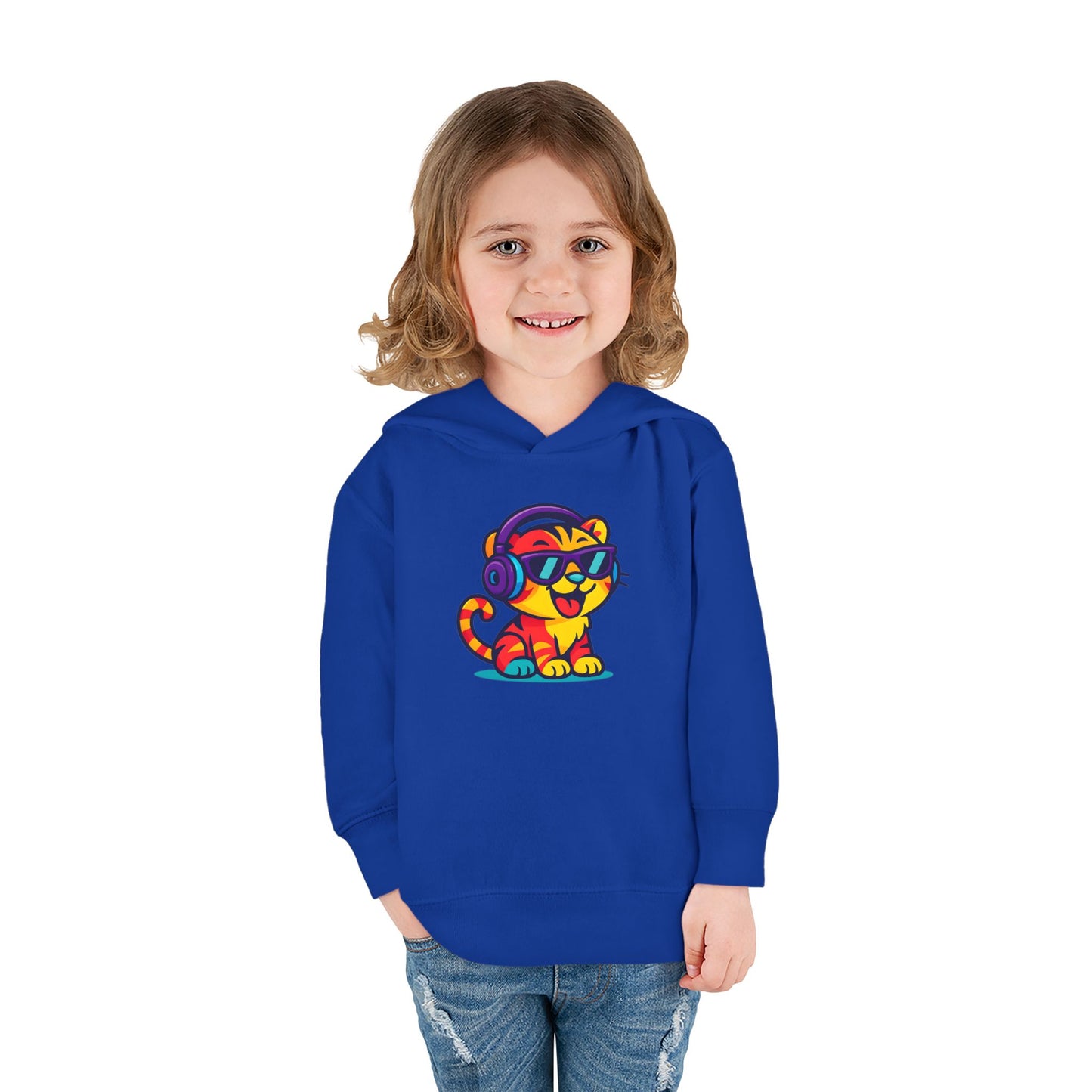 Colorful Tiger Hoodie for Toddlers | Fun Pullover for Kids, Cute Toddler Apparel, Kids' Gift, Birthday Present, Playtime Wear