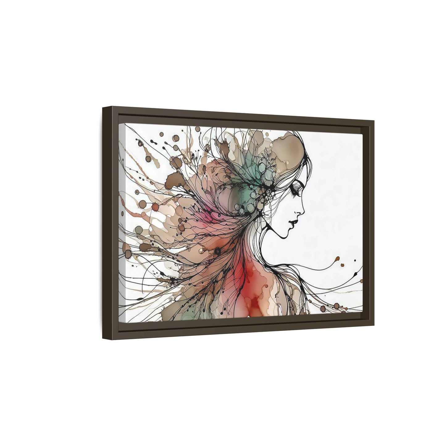 Matte Canvas, Framed (Multi-color) - Girl Whispers