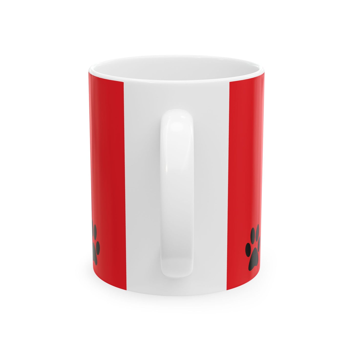 Paw Print Ceramic Mug - Ideal for Pet Lovers, Dog Owners, Animal Enthusiasts, Gift for Pet Birthdays, Cozy Coffee Moments, Kitchen Decor