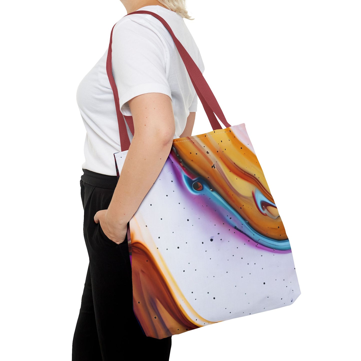 Colorful Abstract Tote Bag | Art Bags for Women, Reusable Shopping Bag