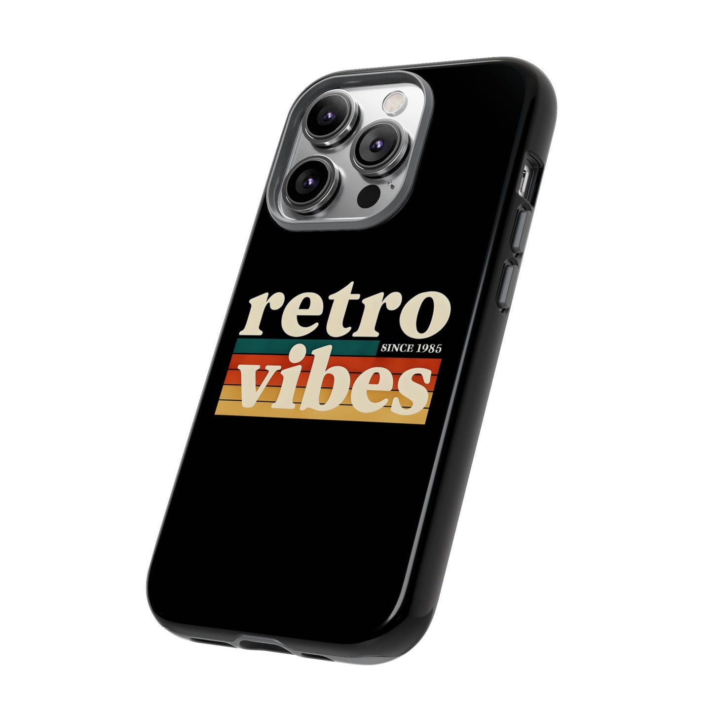Retro Vibes Phone Case, Tough Phone Cover, Vintage Style Case, Gift for Music Lovers, Retro Aesthetic Accessory