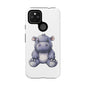 Cute Hippo Phone Case, Unique Tough Cases, Animal Lover Gift, Cute Animal Design, Baby Animal Phone Accessory