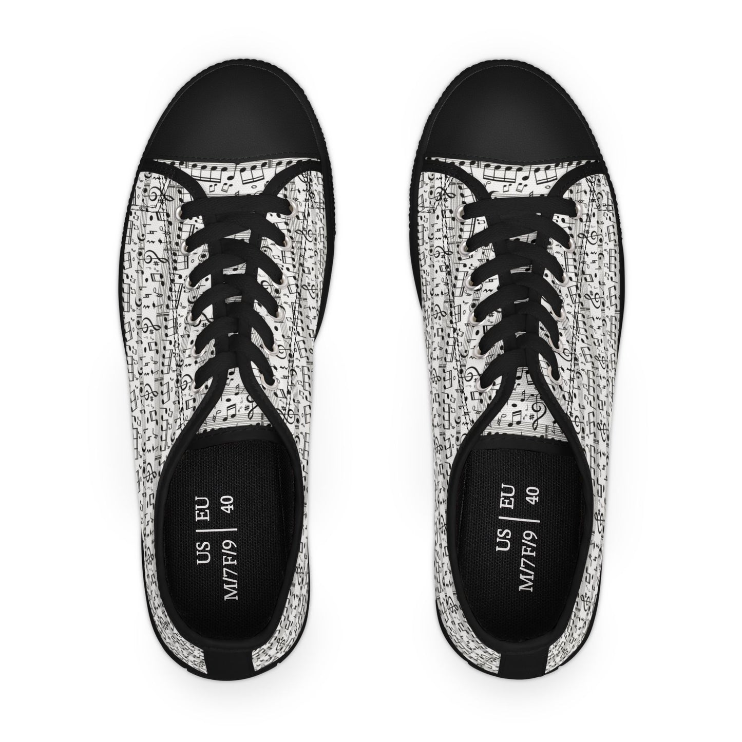 Low Top Sneakers - Musical Notes