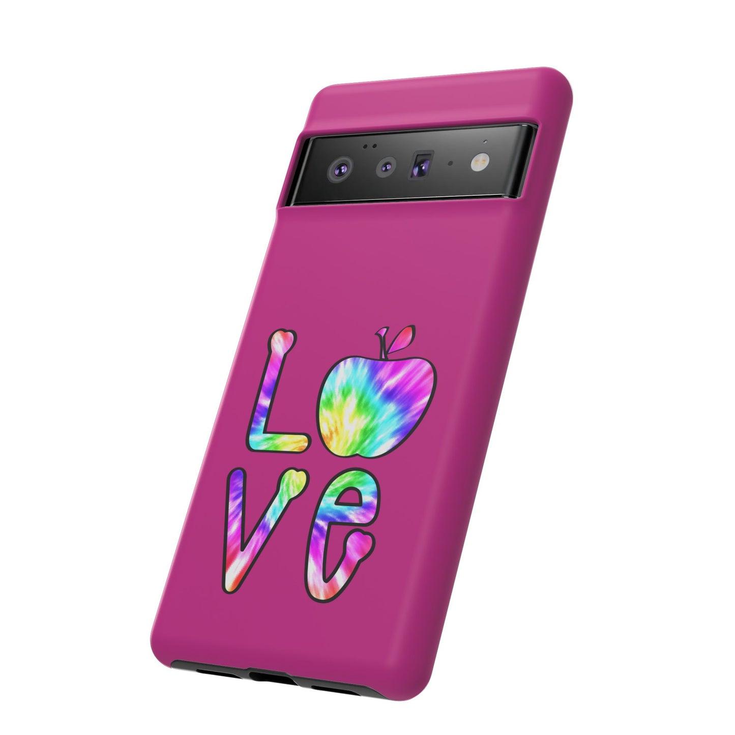 Colorful Love Phone Case, Tough Cases for iPhone, Cute Phone Accessory, Gift for Her, Summer Vibe Phone Cover