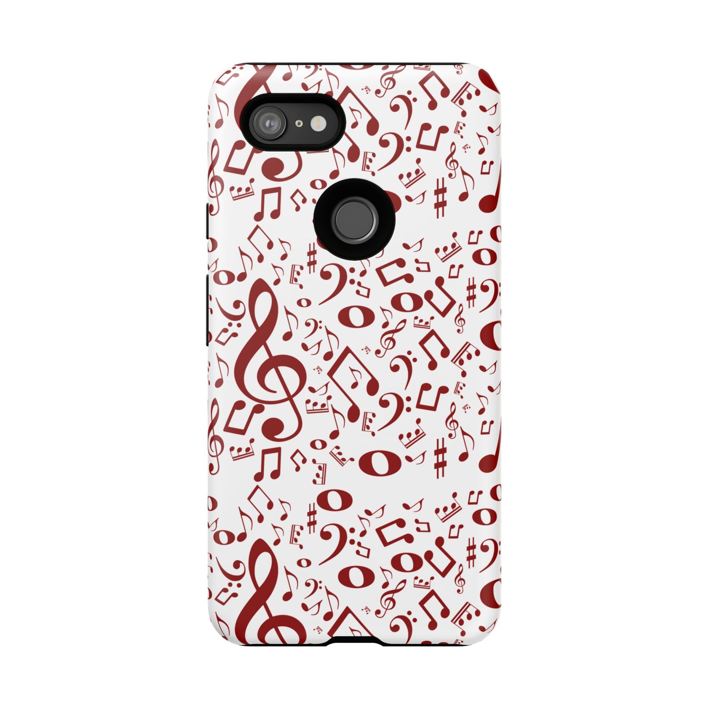 Musical Note Phone Case, Tough iPhone Cover, Gift for Musicians, Customizable, Music Lover's Accessory, Durable Phone Protection