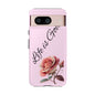 Roses & Positivity Phone Case - Floral Design, Life is Good, Tough Cases for Everyday Wear, Gift for Friends, Mother's Day, Spring [...]