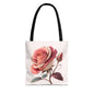 Romantic Floral Tote Bag, Rose Design, Chic Bag, Stylish Carryall, Perfect Gift for Her, Everyday Use, Eco-Friendly