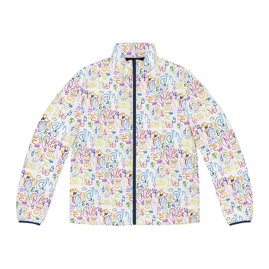 Colorful Men's Puffer Jacket, Trendy Outerwear, Fashion Jacket, Winter Coat, Casual Wear, Gifts for Him