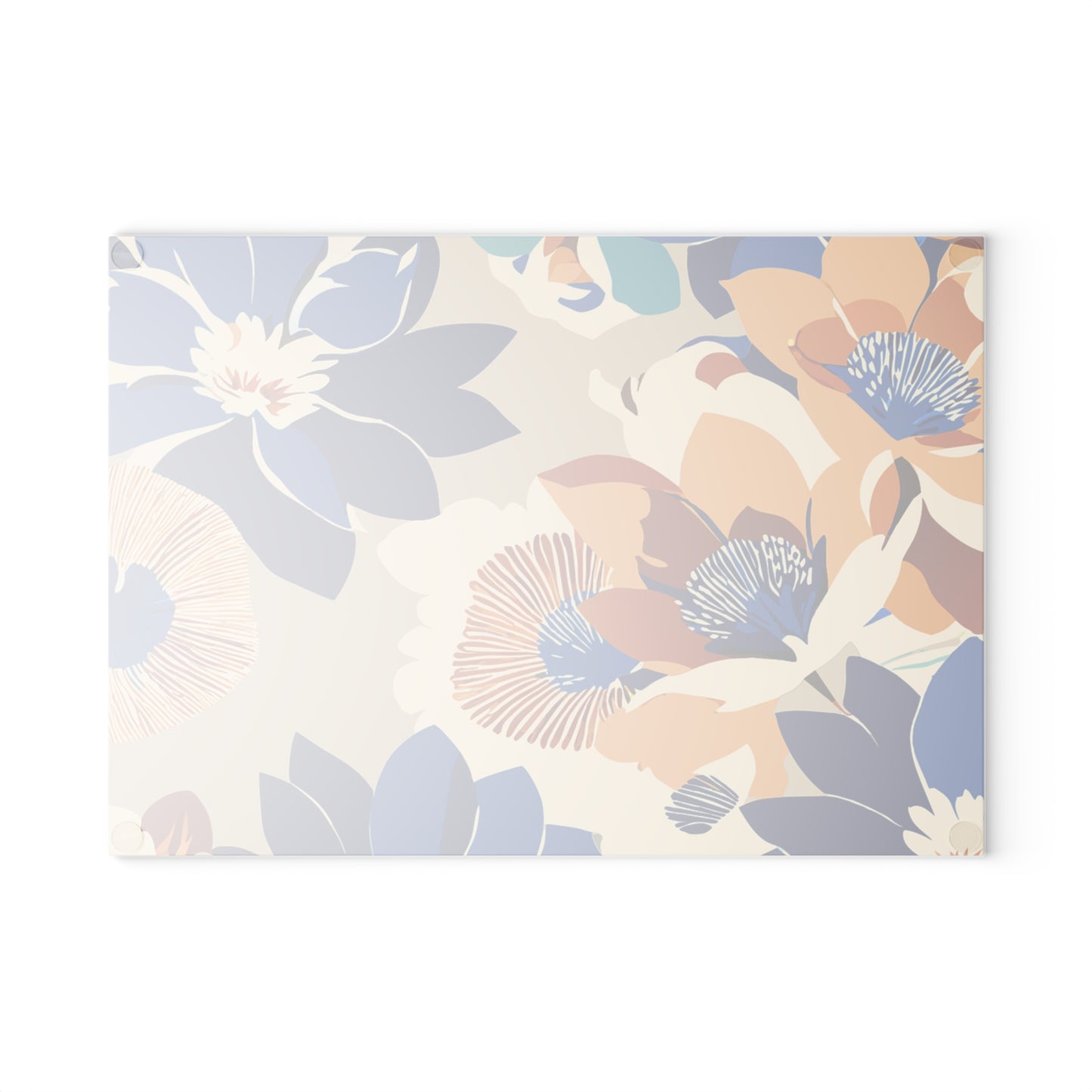 Vibrant Floral Glass Cutting Board, Kitchen Decor, Gift for Home Cooks, Wedding Present, Cooking Essentials, Unique Housewarming Gift