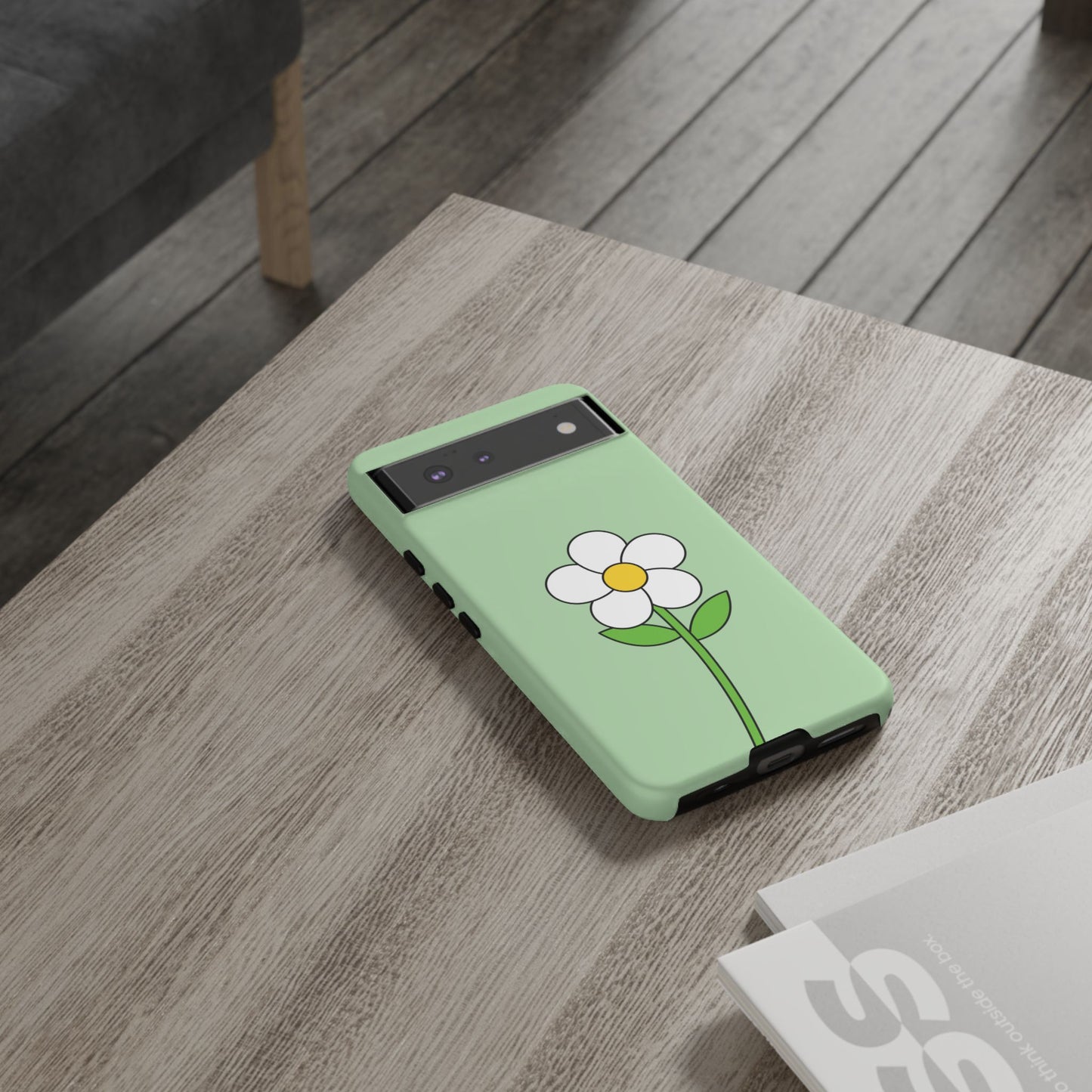Floral Phone Case - Tough Cases for Nature Lovers, Cute Green Flower Design, iPhone Cover, Gift for Her, Spring Accessories